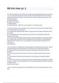 RN Exit Hesi pt&period; 2 Exam 2024&sol;2025 Questions With Already Graded Solutions&period;