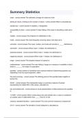 Summary Statistics All Verified Questions with Complete Solution