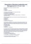 Essentials of Nursing Leadership and  Management 8, 9, 10, & 11 (2)