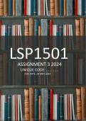 LSP1501 Assignment 3  2024