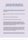 USAW CERT NEW SOLUTION 50 QUESTIONS AND ANSWERS 2024