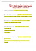 DC Jurisprudence Exam Questions with 100&percnt; Correct Answers &vert; Latest Version 2024 &vert; Verified &vert; Ace the Test