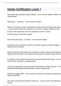 Dante Certification Level 1 &vert; 41 Questions and answers latest update