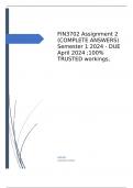FIN3702 Assignment 2 (COMPLETE ANSWERS) Semester 1 2024 - DUE April 2024 ;100% TRUSTED workings, explanations and solutions.