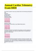 Annual Cardiac Telemetry Exam RRH (100% Correct)