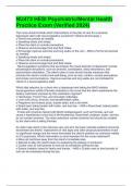 NU473 HESI Psychiatric&sol;Mental Health Practice Exam &lpar;Verified 2024&rpar;