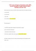 1151 Laws of Agency Questions with 100&percnt; Correct Answers &vert; Latest Version 2024 &vert; Verified &vert; Ace the Test