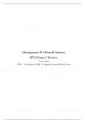 Ronald Johnson MGMT 301 Exam 3 Review