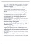 PACKAGE DEAL BUNDLE FOR CORRECTIONAL OFFICER&sol;CORRECTIONS ACADEMY&sol;COMMUNITY  CORRECTION EXAMS WITH TEST BANKS &comma; STUDY GUIDES NOTES & EXAMS  &comma;FLASH CARDS &comma; TEST PREPS  FULLY SOLVED WITH CORRECT &comma;APPROVED &comma;VERIFIED SOLUTIONS  FOR REVISION AND STUDY PURPOSES 