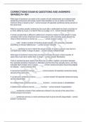 CORRECTIONS EXAM &num;2 QUESTIONS AND ANSWERS GRADED A&plus; &num;24