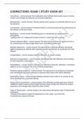 CORRECTIONS- EXAM 1 STUDY GUIDE &num;27