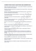 CORRECTIONS EXAM 2 QUESTIONS AND ANSWERS &num;28