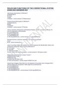 ROLES AND FUNCTIONS OF THE CORRECTIONAL SYSTEM EXAM AND ANSWERS &num;29