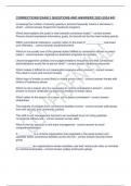 CORRECTIONS EXAM 2 QUESTIONS AND ANSWERS 2023-2024 &num;41