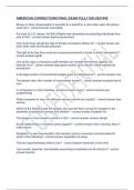 AMERICAN CORRECTIONS FINAL EXAM FULLY SOLVED &num;40