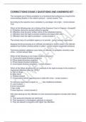 CORRECTIONS EXAM 2 QUESTIONS AND ANSWERS &num;37