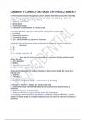 COMMUNITY CORRECTIONS EXAM 3 WITH SOLUTIONS &num;31