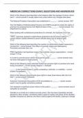 AMERICAN CORRECTIONS EXAM 2 QUESTIONS AND ANSWERS &num;30&period;