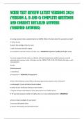 NCHSE TEST REVIEW LATEST VERSIONS 2024  &lpar;VERSION A&comma; B AND C&rpar; COMPLETE QUESTIONS  AND CORRECT DETAILED ANSWERS  &lpar;VERIFIED ANSWERS