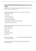 ABFAS PEDIATRIC HIGH YIELD questions with correct answers&vert;100&percnt; verified