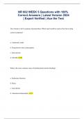 NR 602 WEEK 5 Questions with 100% Correct Answers | Latest Version 2024 | Expert Verified | Ace the Test