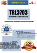 TRL3703 Assessment 4 (COMPLETE ANSWERS) Semester 1 2024 (639191) - DUE 30 April 2024