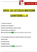 Ivy Tech APHY 101 Midterm CHAPTERS 1 - 6 Exam Questions and Answers 2024 / 2025 | 100% Verified Answers