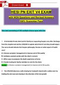 2024 HESI Exit PN Exam V1&comma; V2&comma; V3&comma; V4&comma; V5&comma; V6&comma; Each with NGN Questions and Verified Answers&comma; 100&percnt; Guarantee Pass