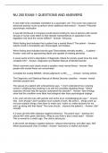 NU 250 EXAM 1 QUESTIONS AND ANSWERS
