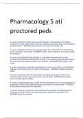 Pharmacology 5 ati  proctored peds
