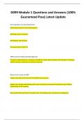 D099 Module 1 Questions and Answers &lpar;100&percnt; Guaranteed Pass&rpar; Latest Update