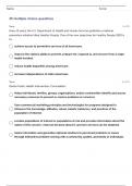 NR 442 COMMUNITY HEALTH NURSING TEST 22 QUESTIONS WITH 100% CORRECT ANSWERS