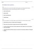 NR 442 COMMUNITY HEALTH NURSING TEST  19   QUESTIONS WITH 100% CORRECT ANSWERS