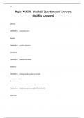 Regis&colon; NU650 - Week 15 Questions and Answers &lpar;Verified Answers&rpar;