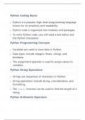 Lacture notes for python