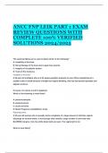 ANCC FNP LEIK PART 1 EXAM REVIEW QUESTIONS WITH COMPLETE 100&percnt; VERIFIED SOLUTIONS 2024&sol;2025