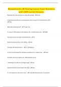 Massachusetts 2B Hoisting License Exam Questions with 100&percnt; Correct Answers