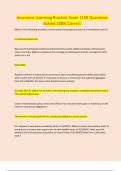 Insurance Licensing Practice Exam &vert;150 Questions Solved 100&percnt; Correct