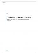 AQA  GCSE     COMBINED SCIENCE: SYNERGY Higher Tier	Paper 2 Life and Environmental Sciences   QUESTION  PAPER   FOR JUNE 2023