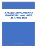 AFL1502 Assignment 2 Semester 1 2024 - DUE 26 April 2024