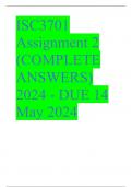ISC3701 Assignment 2 (COMPLETE ANSWERS) 2024 - DUE 14 May 2024