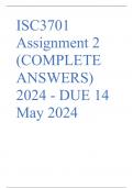 ISC3701 Assignment 2 (COMPLETE ANSWERS) 2024 - DUE 14 May 2024