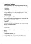 pharmacology ATI  EXAM 2024 QUESTIONS & ANSWERS (A+ GRADED 100% VERIFIED)