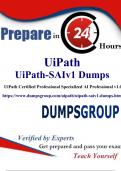 Save Now, Succeed Later: 20% Off UiPath-SAIv1 Study Guide at DumpsGroup.com