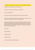 PATHO 370 Test&vert; Questions and Verified Answers