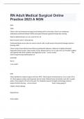 RN Adult Medical Surgical Online Practice 2023 A NGN Anew Updated VersionLatest 20242025 Guaranteed Pass A&plus;&lpar;Brand New&rpar;