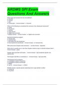 ARDMS SPI Exam Questions And Answers