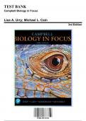Test Bank - Campbell Biology in Focus, 3rd Edition (Urry, 9780135191781), Chapter 1-43 | Rationals Included