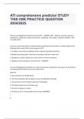  ATI comprehensive predictor STUDY THIS ONE PRACTICE QUESTION 2024