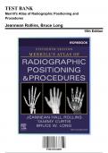 Test Bank - Merrill's Atlas of Radiographic Positioning and Procedures, 15th Edition (Rollins, 9780323832809), Chapter 1-30 | Rationals Included